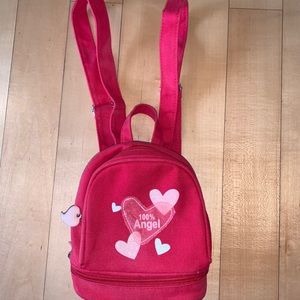 Vintage Y-2K small backpack with mirror pouch. 100% Angel